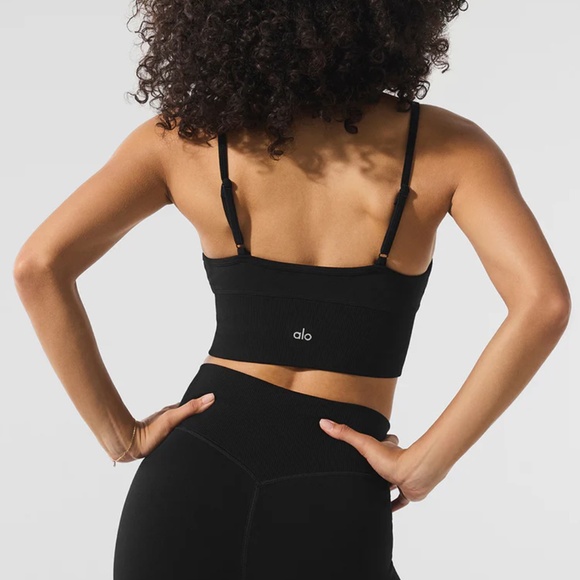 ALO YOGA Seamless Winter Warm Plush Delight Bra - Picture 7 of 8